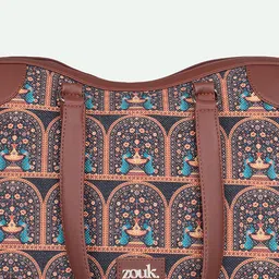 ZOUK Ethnic Motifs Printed Structured Shoulder Bag image 5