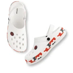 PROFOAM Men white & Red Clogs Sandals-picture-8