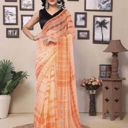 KALINI Tie and Dye Printed Saree-image-6