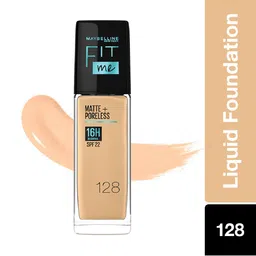 Maybelline New York Fit Me Matte+Poreless Foundation128 + Dewy Smooth Primer -- 30ml Each image 3