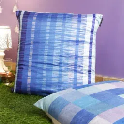 Romee Blue & White Velvet Cushion Covers (60 x 60 cm) - Set of 2-4