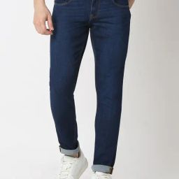 Spykar Blue Cotton Slim Fit Jeans-picture-39