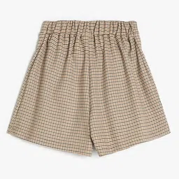 Koton Girls Checked Technology Shorts-image-85