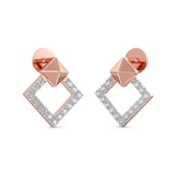 Joyalukkas 18k Rose Gold & Diamond Stud Earrings-picture-43