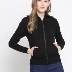 MADAME Black Regular Fit Sweater-picture-16