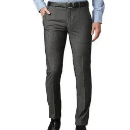 Raymond Medium Grey Slim Fit Trousers-picture-14