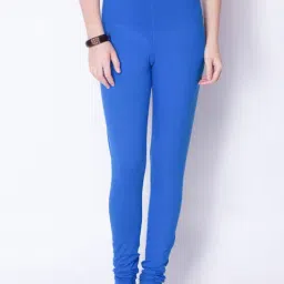 Dollar Missy Blue Cotton Leggings-image-55