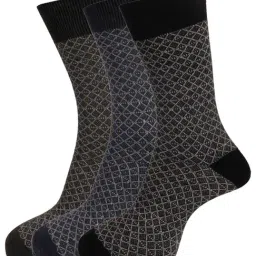 Dollar Multi Cotton Self Pattern Socks - Pack of 3-31