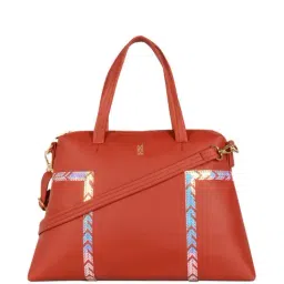 Baggit Red Solid Medium Handbag-image-72