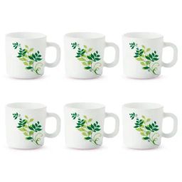 Larah by Borosil White Ceramic Tea & Coffee Mug - Set fo 6 100ml-picture-15