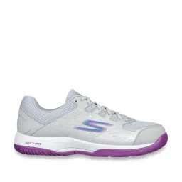 Skechers Women's VIPER COURT- PICKLEBALL Grey Training Shoes-picture-13