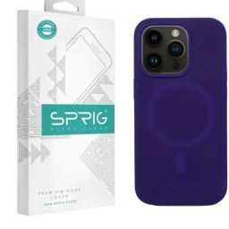 Sprig Liquid Silicone Back Cover for APPLE iPhone 14 Pro (Purple)-image-88