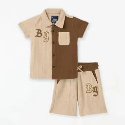 Blue Giraffe Boys Multi-Color ColorBlocked Regular Fit Shirt-picture-6