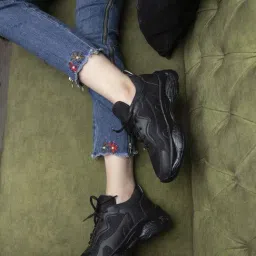 Shoetopia Kids Black Walking Shoes-image-87