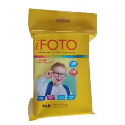 IFOTO Photo Paper Glossy Finish 180 GSM 4x6 inch 100 Sheets for All Inkjet Printers-14