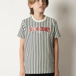 Jack & Jones Junior Black Striped T-Shirt-picture-37