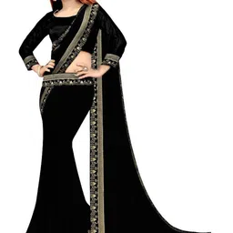 Flip The Style Zari Pure Georgette Saree-image-28