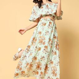 SHOWOFF Printed Top With Skirt Co-Ords-image-78