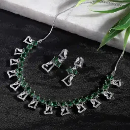 Zeneme Brass AD Contemporary Jewellery Set-image-15