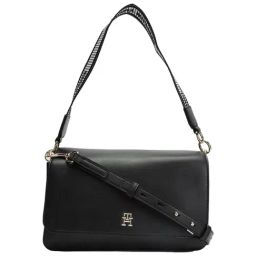 TOMMY HILFIGER Women's Black Solid Cross Body Bag-picture-19