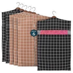 Kuber Industries Brown Set of 6 Regular Multi-Utility Organisers-18