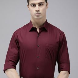 Arrow Solid Manhattan Slim Fit Pure Cotton Formal Shirt-picture-12