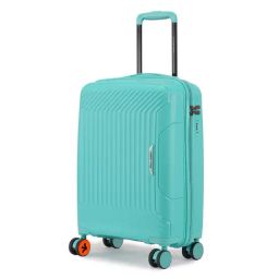 Nasher Miles Coorg Turquoise 8 Wheels Small Hard Cabin Trolley Bag-image-78