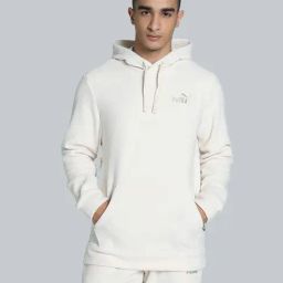 Puma White Regular Fit Hooded Sweatshirt-image-5