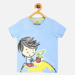 MINIKLUB Blue Baby Boys Half Sleeve T-Shirt-image-19