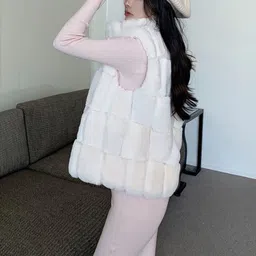 JC Mode Self Design Knitted Front Open Overcoat image 5