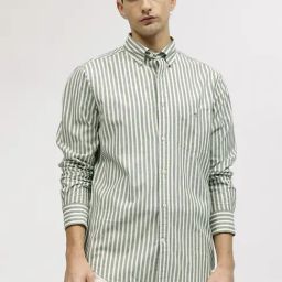 GANT Striped Button Down Regular Fit Shirt-image-10