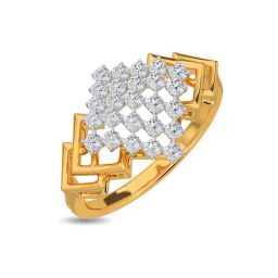 Kisna Diamond & Gold Jewellery Diora 14k (585) Diamond & Gold Ring For Women-picture-29