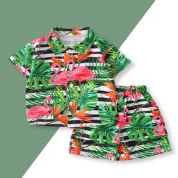 YK Boys Printed Shirt & Shorts Clothing Set-image-99