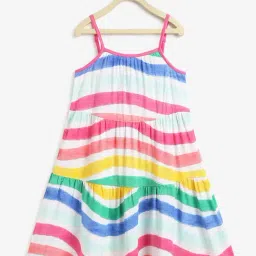 Campana Kids Multicolor Printed Dress-image-77