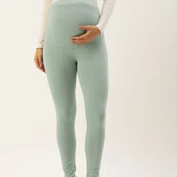 Blush 9 Maternity Over the Bump Solid Maternity Leggings-image-71