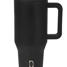 HOUSE OF QUIRK Black Stainless Steel Printed Double Wall Vacuum Water Bottle 1.2L-image-49