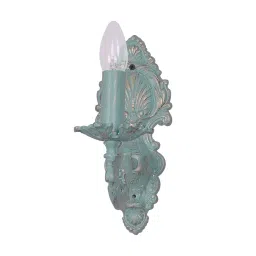 Fos Lighting Distressed Green Cast Aluminium 1 Light Candelabra Wall Sconce - SeaGreen-AL-WL1-image-60
