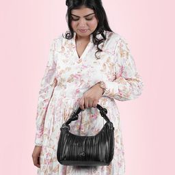 Metro PU Structured Handheld Bag with Tasselled image 1