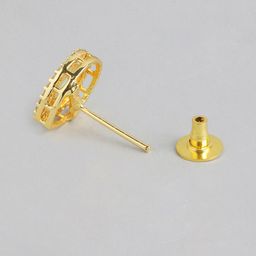Anouk Gold-Plated Cubic Zirconia Teardrop Shaped Studs Earrings image 3