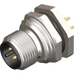 RS PRO Circular Connector 4 Contacts Rear Mount M12 Connector Plug, 2017217-11