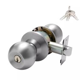 GEZE Cylindrical Knobset Knob + 3 Keys Type, Size 70 mm Backset, Stainless Steel Body and SS Finish, 8115102-image-31