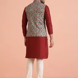 KISAH Printed Nehru Jacket image 5