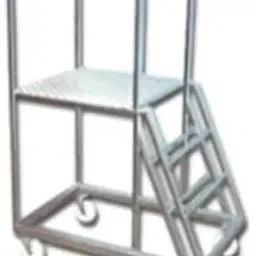 SUWAS TROLLEY STORE 1200x600x1600 mm Mild Steel/Iron Safety Ladder Trolley, SU-SLT-001-image-88