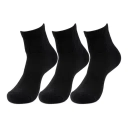 Bonjour Black Self Design Socks - Pack of 3-image-68