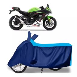 Auto Pearl Two Wheeler Cover for Kawasaki Ninja 300 BS6 - Cyan, Blue-image-89