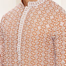 Anouk Men Ethnic Motifs Printed Kurta with Pyjama image 5