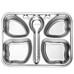 Theoni Butterfly Shape Stainless Steel Plate - Silver-21