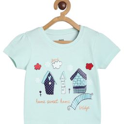 MINI KLUB Half Sleeves House Printed Top - Green-image-50