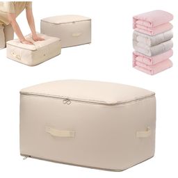House of Quirk Double Layer Compression Packing Cubes for Suitcases, Luggage Organizer Bags for Travel (Extra Large, Beige)-19