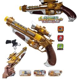 Sanjary Battery Operated Classical Vibration Light Sound Gun For kids color design may vary-17
